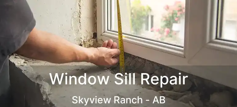 Window Sill Repair Skyview Ranch - AB