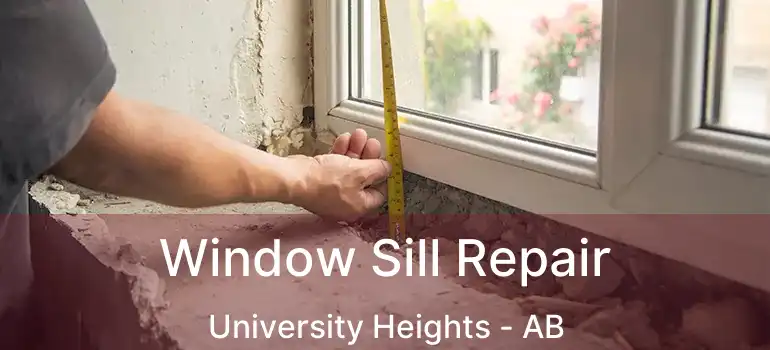  Window Sill Repair University Heights - AB