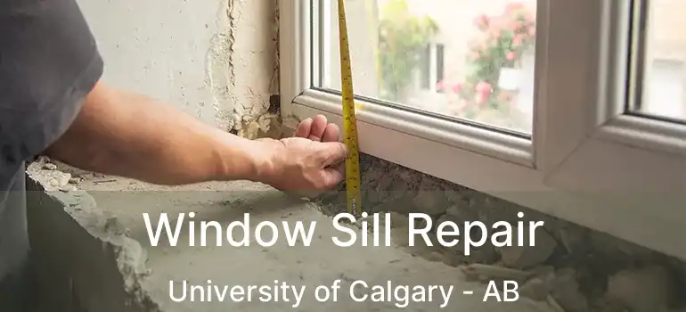  Window Sill Repair University of Calgary - AB