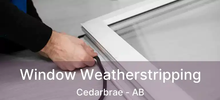  Window Weatherstripping Cedarbrae - AB