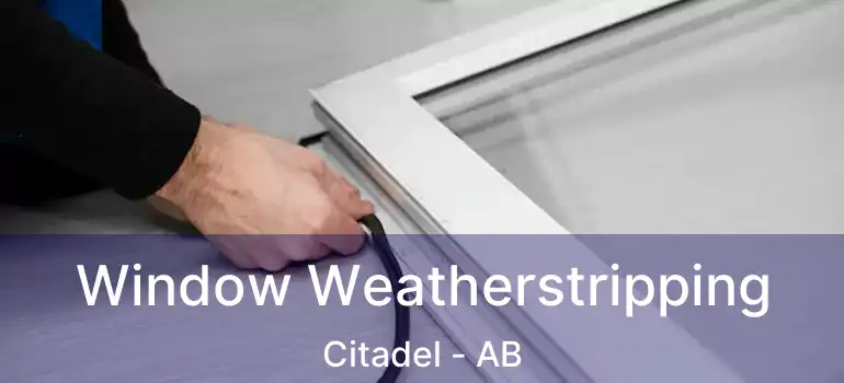  Window Weatherstripping Citadel - AB