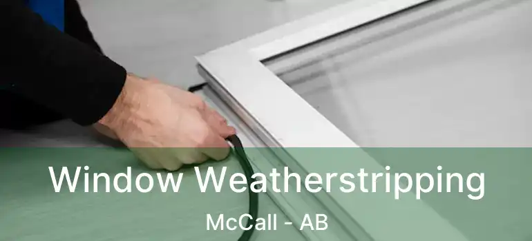  Window Weatherstripping McCall - AB