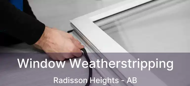  Window Weatherstripping Radisson Heights - AB