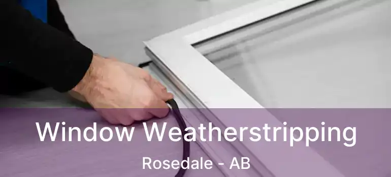  Window Weatherstripping Rosedale - AB