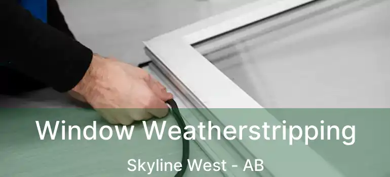  Window Weatherstripping Skyline West - AB
