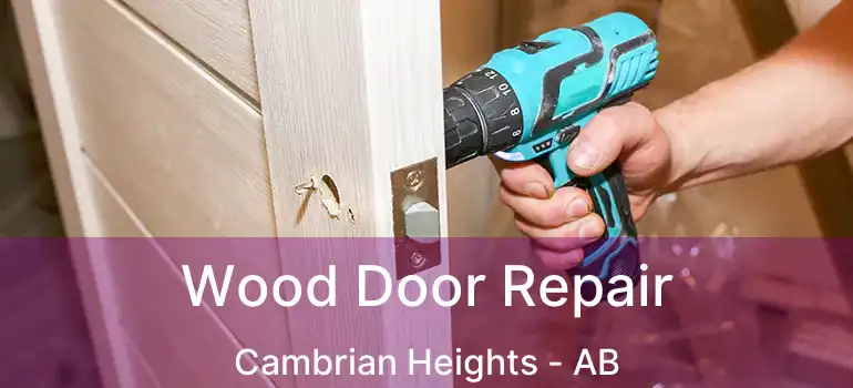  Wood Door Repair Cambrian Heights - AB