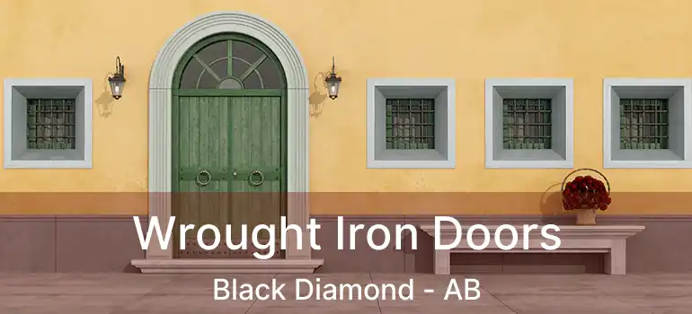  Wrought Iron Doors Black Diamond - AB